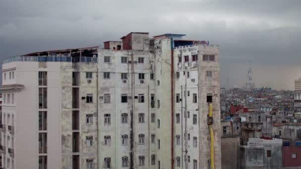 Havana skyline Küba dramatik timelapse — Stok video