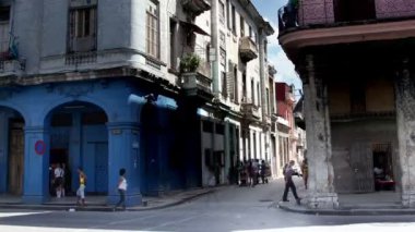 gölgeler düşük geçirerek Timelapse rise havana skyline Küba