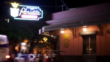 Havana ünlü floridita çubuğunun Timelapse