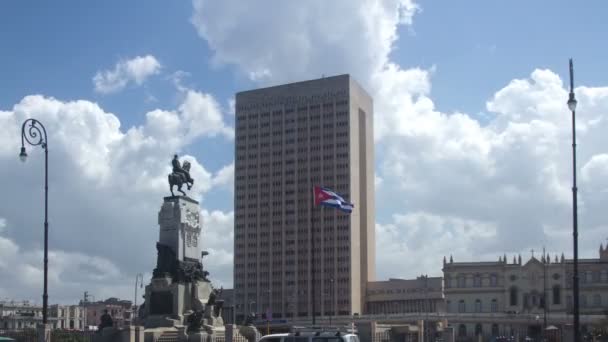 Timelapse of the havana general hospital, cuba — Stock Video