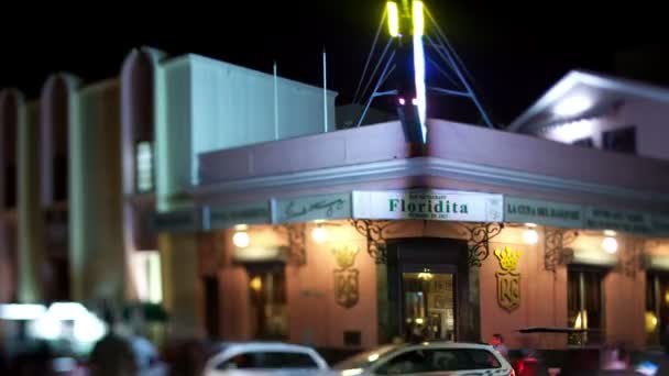 Timelapse del famoso bar floridita en havana — Vídeos de Stock