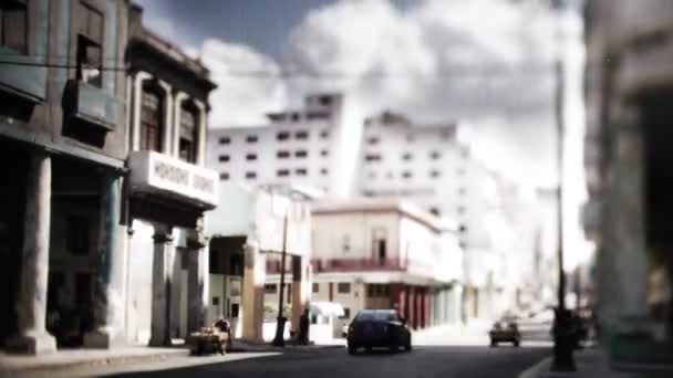 L'Avana skyline sparato da una terrazza sul tetto, cuba — Video Stock