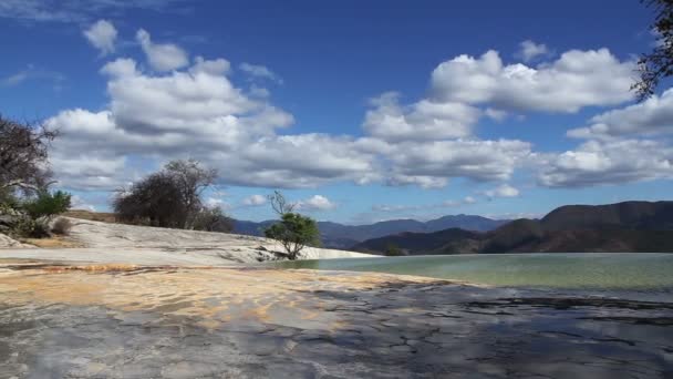 Le paysage unique et magnifique de hierve al aqua — Video