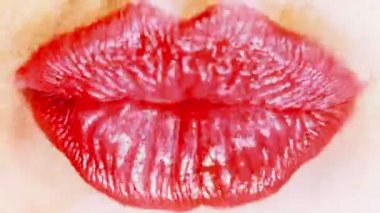 kadının yakın çekim dudaklar