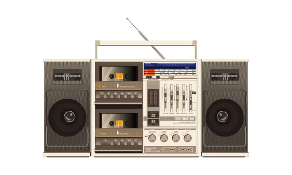 Ghettoblaster illustratie — Stockvector