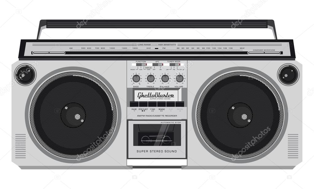 Ghettoblaster illustration