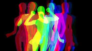 seksi dansçı gölge, silhouettes
