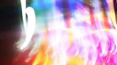 soyut filme ışıklar, görsel döngü