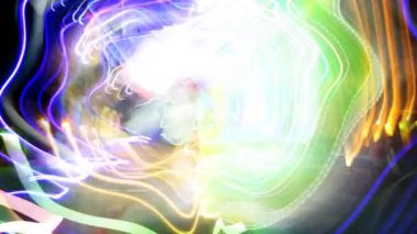 soyut filme ışıklar, görsel döngü