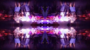 uzun pozlama tekniği Müzik Festivali'nde dancefloor dans yakalamak için çekim