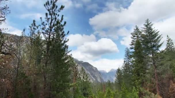 Prachtige landschap in de kings canyon national park — Stockvideo