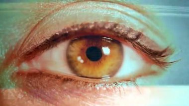 Etrafa bir göz Close-Up shot