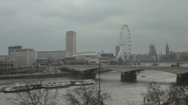 london eye ve river Thames Timelapse çekim