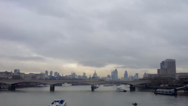 Timelapse of london skyline — Stock Video