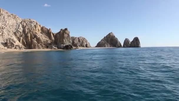 Baja califonia sur Los arcos ve los cabos — Stok video