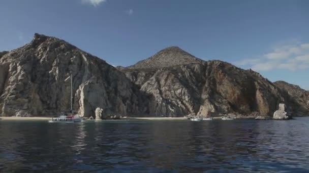 Los arcos and los cabos in baja califonia sur — Stock Video