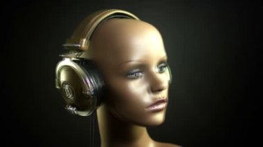 benzersiz stop motion küçük bir moda mankeni kafa