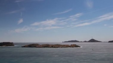 Timelapse gökyüzü ve deniz, marseille, Fransa