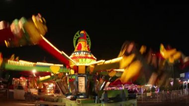 mexico City'de bir karnaval, bir yolculuk Timelapse