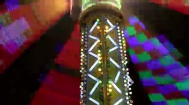 mexico City'de bir karnaval, bir yolculuk Timelapse