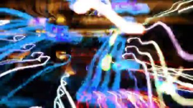 şehir ışıkları Meksika'da yapılan soyut desen