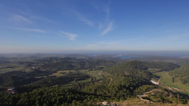 Вид на остров Менорка, Балеарские острова, Испания — стоковое видео