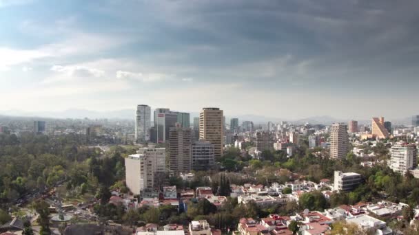 Time-lapse z mexico city skyline — Stock video