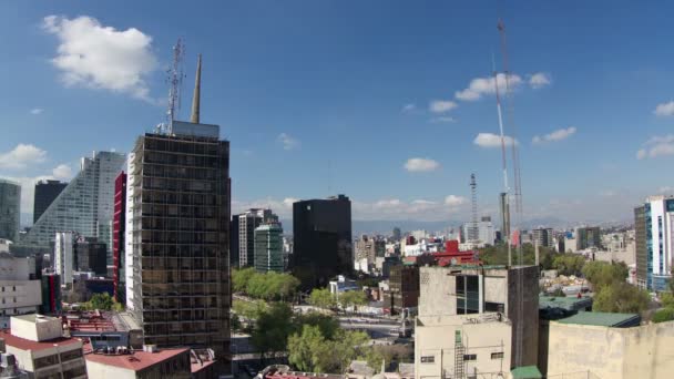 Hızlandırılmış mexico city Skyline — Stok video