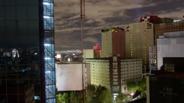 Time-lapse z mexico city skyline — Stock video