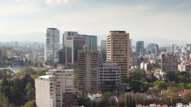 Un time-lapse dello skyline della città messicana — Video Stock