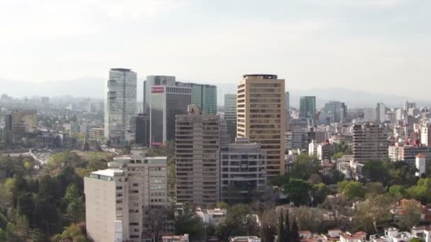 Um lapso de tempo do horizonte da cidade do México — Vídeo de Stock