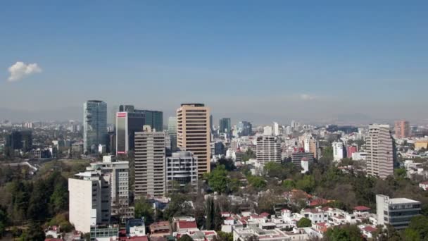 A gyorsított a Mexikó city skyline