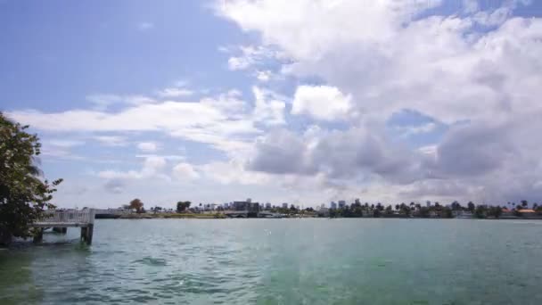 Ocean, miami, florida'nın görünümü — Stok video