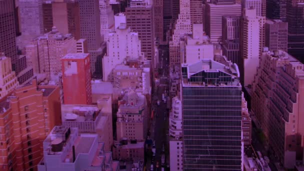 Вид на Манхеттенський горизонт — стокове відео