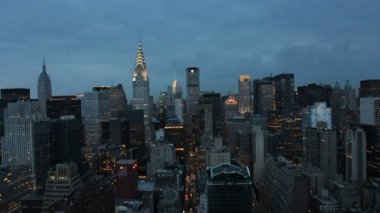 gökdelenler ve manhattan skyline görünümünde kuleleri