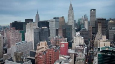 gökdelenler ve manhattan skyline görünümünde kuleleri