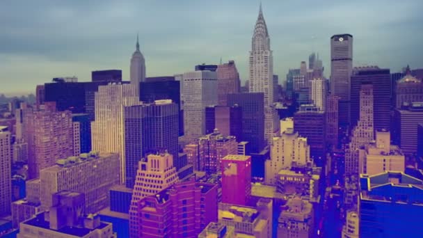 Utsikt över Manhattan skyline — Stockvideo