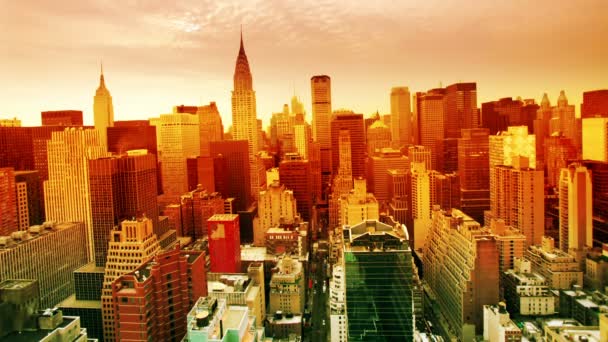 Utsikt över Manhattan skyline — Stockvideo