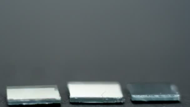 图形小的镜像正方形瓷砖，像一个hifi图形均衡器 — 图库视频影像