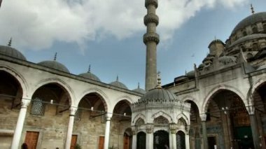 courtyeard yeni cami cami içinde Timelapse