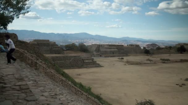 Plan Timelapse des ruines mayas au mont Alban — Video