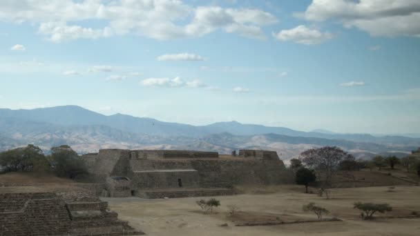 Τα ερείπια των Μάγια στο όρος alban, oaxaca, Μεξικό — Αρχείο Βίντεο