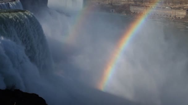 Niagara falls, usa och Kanada — Stockvideo