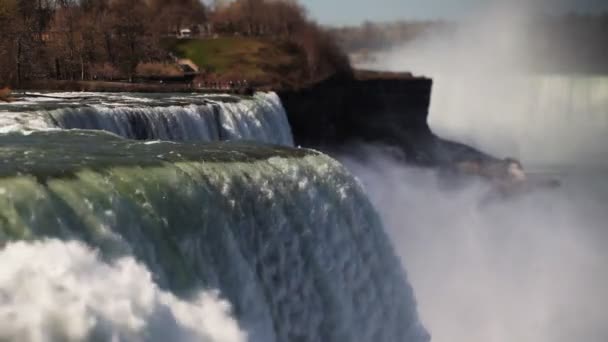 ナイアガラの滝、アメリカ、カナダ — ストック動画