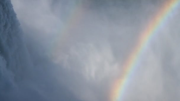 Cataratas del Niágara, usa y canada con arco iris — Vídeos de Stock