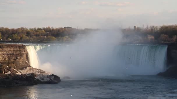 Niagara falls, usa och Kanada — Stockvideo