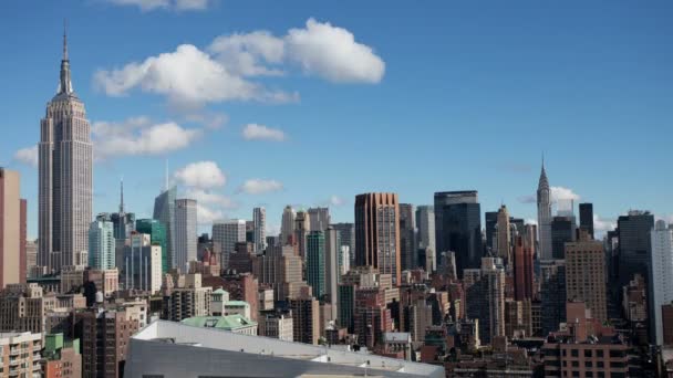 Calendário do horizonte do Manhattan Midtown — Vídeo de Stock