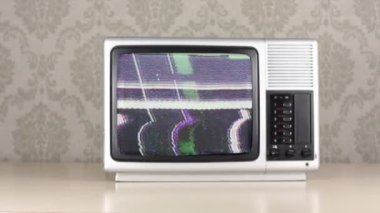 soyut stop çerçevesi retro televizyon hareketli.