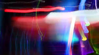 stop motion bir konserde yapılmış soyut ışık desen