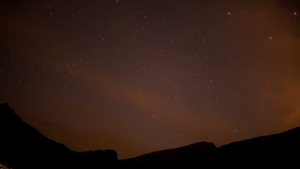 美しいペドラ forca 山の風景のタイムラプス — ストック動画